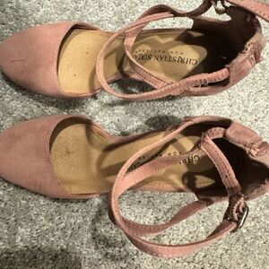 Christian Siriano Women's Pink Suede Shoes